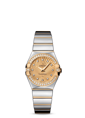 Omega Constellation Quartz 27 Polished Stainless Steel / Yellow Gold / Diamond / Champagne Supernova